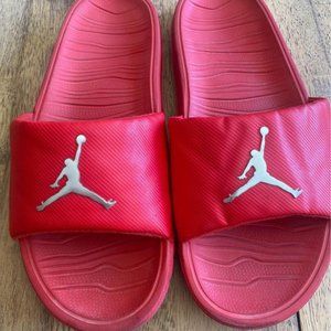Men’s Red Nike Jump man Slides